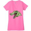 Ladies' Jersey Short-Sleeve Deep V-Neck T-Shirt Thumbnail