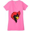 Ladies' Jersey Short-Sleeve Deep V-Neck T-Shirt Thumbnail