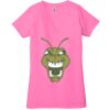 Ladies' Jersey Short-Sleeve Deep V-Neck T-Shirt Thumbnail