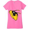 Ladies' Jersey Short-Sleeve Deep V-Neck T-Shirt Thumbnail