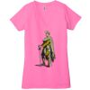 Ladies' Jersey Short-Sleeve Deep V-Neck T-Shirt Thumbnail