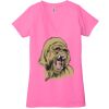 Ladies' Jersey Short-Sleeve Deep V-Neck T-Shirt Thumbnail