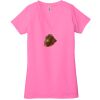 Ladies' Jersey Short-Sleeve Deep V-Neck T-Shirt Thumbnail