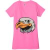Ladies' Jersey Short-Sleeve Deep V-Neck T-Shirt Thumbnail