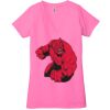 Ladies' Jersey Short-Sleeve Deep V-Neck T-Shirt Thumbnail