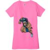 Ladies' Jersey Short-Sleeve Deep V-Neck T-Shirt Thumbnail