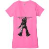 Ladies' Jersey Short-Sleeve Deep V-Neck T-Shirt Thumbnail
