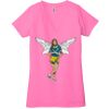 Ladies' Jersey Short-Sleeve Deep V-Neck T-Shirt Thumbnail
