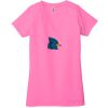 Ladies' Jersey Short-Sleeve Deep V-Neck T-Shirt Thumbnail