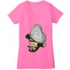 Ladies' Jersey Short-Sleeve Deep V-Neck T-Shirt Thumbnail