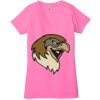 Ladies' Jersey Short-Sleeve Deep V-Neck T-Shirt Thumbnail