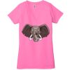 Ladies' Jersey Short-Sleeve Deep V-Neck T-Shirt Thumbnail