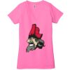 Ladies' Jersey Short-Sleeve Deep V-Neck T-Shirt Thumbnail