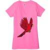 Ladies' Jersey Short-Sleeve Deep V-Neck T-Shirt Thumbnail
