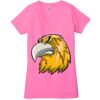 Ladies' Jersey Short-Sleeve Deep V-Neck T-Shirt Thumbnail