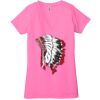 Ladies' Jersey Short-Sleeve Deep V-Neck T-Shirt Thumbnail