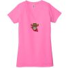 Ladies' Jersey Short-Sleeve Deep V-Neck T-Shirt Thumbnail