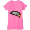 Ladies' Jersey Short-Sleeve Deep V-Neck T-Shirt Thumbnail