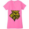 Ladies' Jersey Short-Sleeve Deep V-Neck T-Shirt Thumbnail