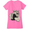 Ladies' Jersey Short-Sleeve Deep V-Neck T-Shirt Thumbnail