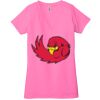 Ladies' Jersey Short-Sleeve Deep V-Neck T-Shirt Thumbnail