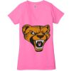 Ladies' Jersey Short-Sleeve Deep V-Neck T-Shirt Thumbnail