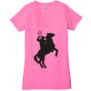 Ladies' Jersey Short-Sleeve Deep V-Neck T-Shirt Thumbnail