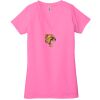 Ladies' Jersey Short-Sleeve Deep V-Neck T-Shirt Thumbnail