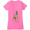 Ladies' Jersey Short-Sleeve Deep V-Neck T-Shirt Thumbnail