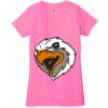 Ladies' Jersey Short-Sleeve Deep V-Neck T-Shirt Thumbnail