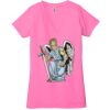 Ladies' Jersey Short-Sleeve Deep V-Neck T-Shirt Thumbnail