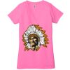 Ladies' Jersey Short-Sleeve Deep V-Neck T-Shirt Thumbnail