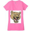 Ladies' Jersey Short-Sleeve Deep V-Neck T-Shirt Thumbnail