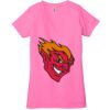 Ladies' Jersey Short-Sleeve Deep V-Neck T-Shirt Thumbnail