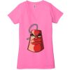 Ladies' Jersey Short-Sleeve Deep V-Neck T-Shirt Thumbnail