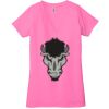 Ladies' Jersey Short-Sleeve Deep V-Neck T-Shirt Thumbnail