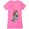 Ladies' Jersey Short-Sleeve Deep V-Neck T-Shirt Thumbnail