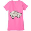 Ladies' Jersey Short-Sleeve Deep V-Neck T-Shirt Thumbnail