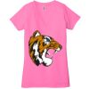 Ladies' Jersey Short-Sleeve Deep V-Neck T-Shirt Thumbnail