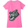 Ladies' Jersey Short-Sleeve Deep V-Neck T-Shirt Thumbnail