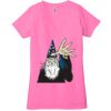 Ladies' Jersey Short-Sleeve Deep V-Neck T-Shirt Thumbnail