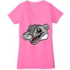 Ladies' Jersey Short-Sleeve Deep V-Neck T-Shirt Thumbnail