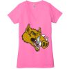 Ladies' Jersey Short-Sleeve Deep V-Neck T-Shirt Thumbnail