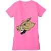 Ladies' Jersey Short-Sleeve Deep V-Neck T-Shirt Thumbnail