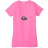 Ladies' Jersey Short-Sleeve Deep V-Neck T-Shirt Thumbnail