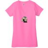 Ladies' Jersey Short-Sleeve Deep V-Neck T-Shirt Thumbnail