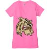 Ladies' Jersey Short-Sleeve Deep V-Neck T-Shirt Thumbnail