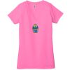 Ladies' Jersey Short-Sleeve Deep V-Neck T-Shirt Thumbnail