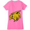 Ladies' Jersey Short-Sleeve Deep V-Neck T-Shirt Thumbnail