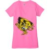 Ladies' Jersey Short-Sleeve Deep V-Neck T-Shirt Thumbnail